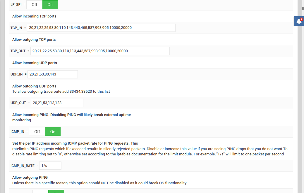 Install CSF Firewall Virtualmin Centos7