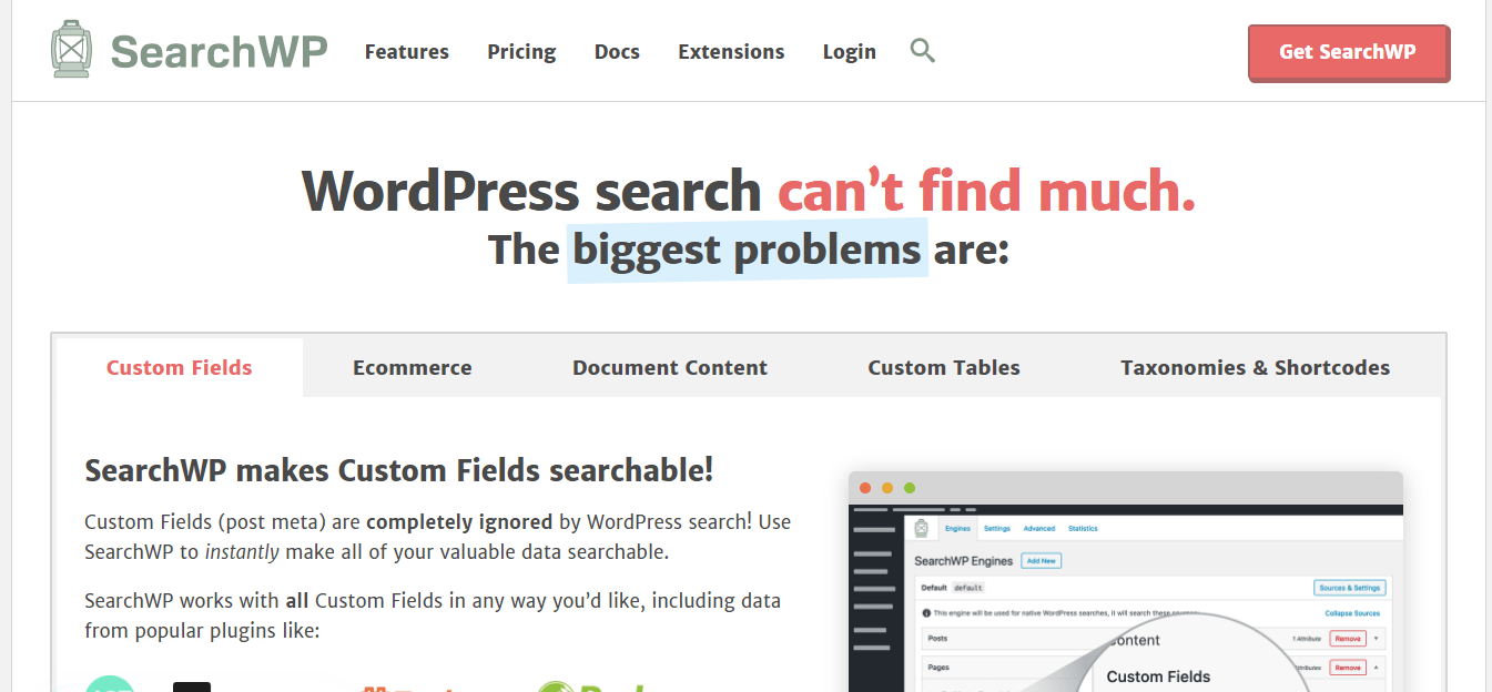 SearchWP WordPress Plugins for Business