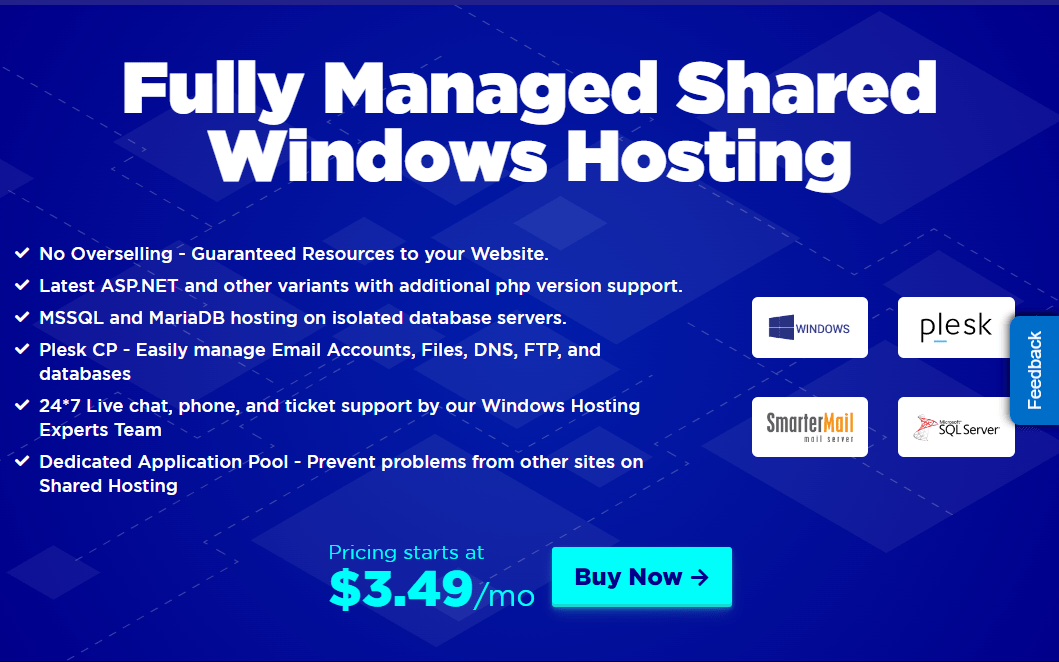 Fully Managed Shared Windows Hosting
