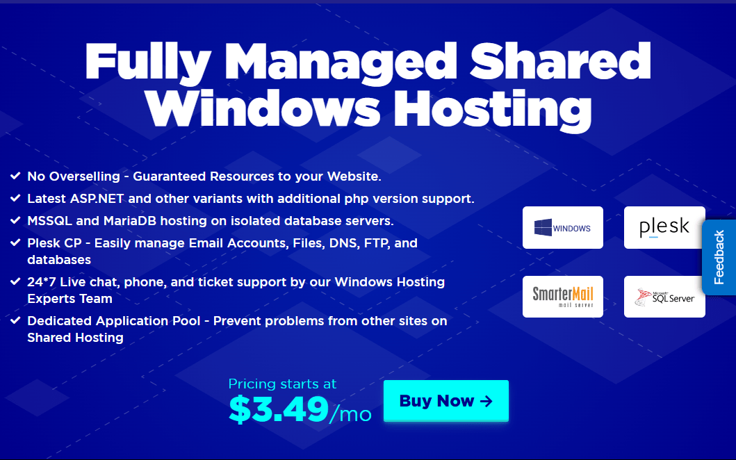 Fully Managed Shared Windows Hosting