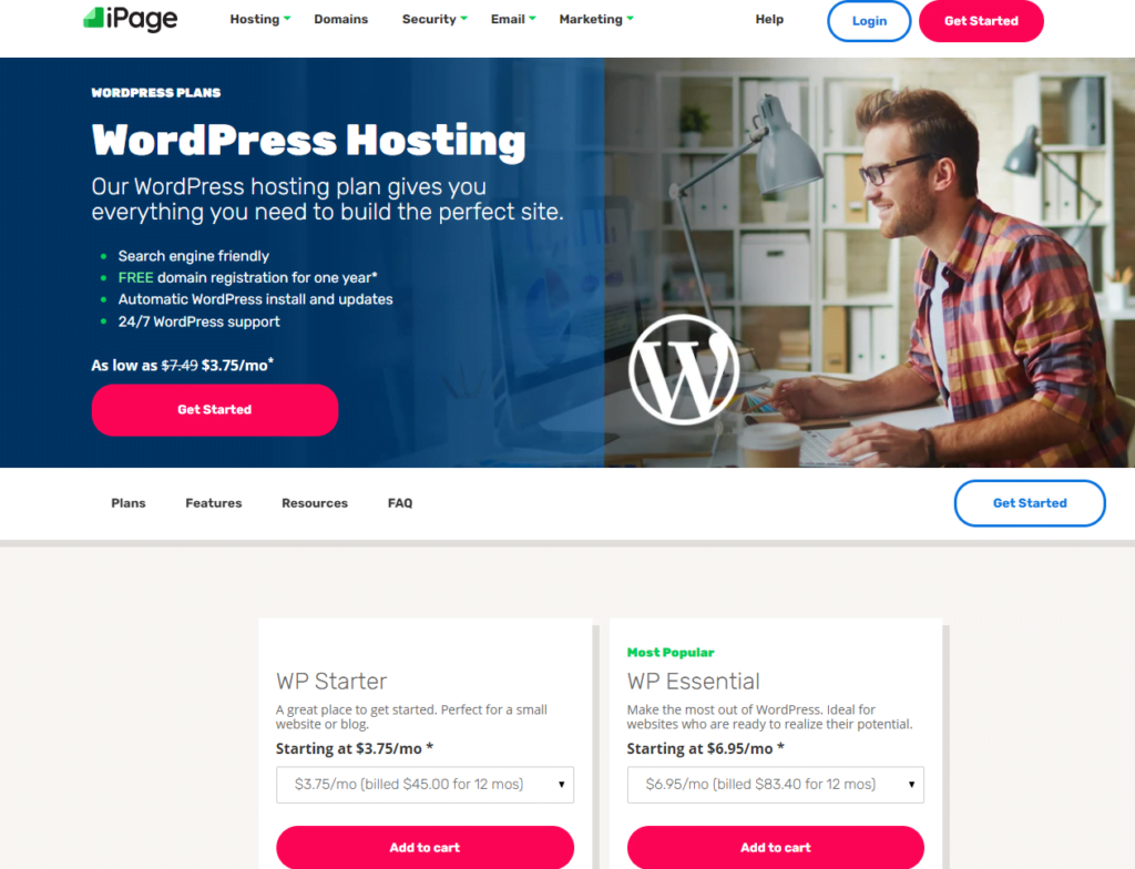 IPage WordPress Hosting Review