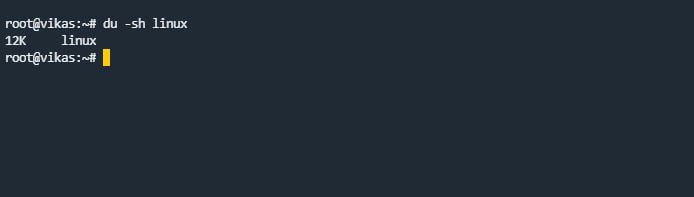 du command in linux with examples