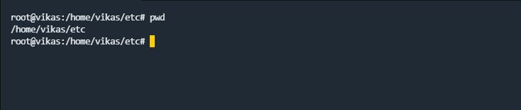 pwd  command in linux with examples