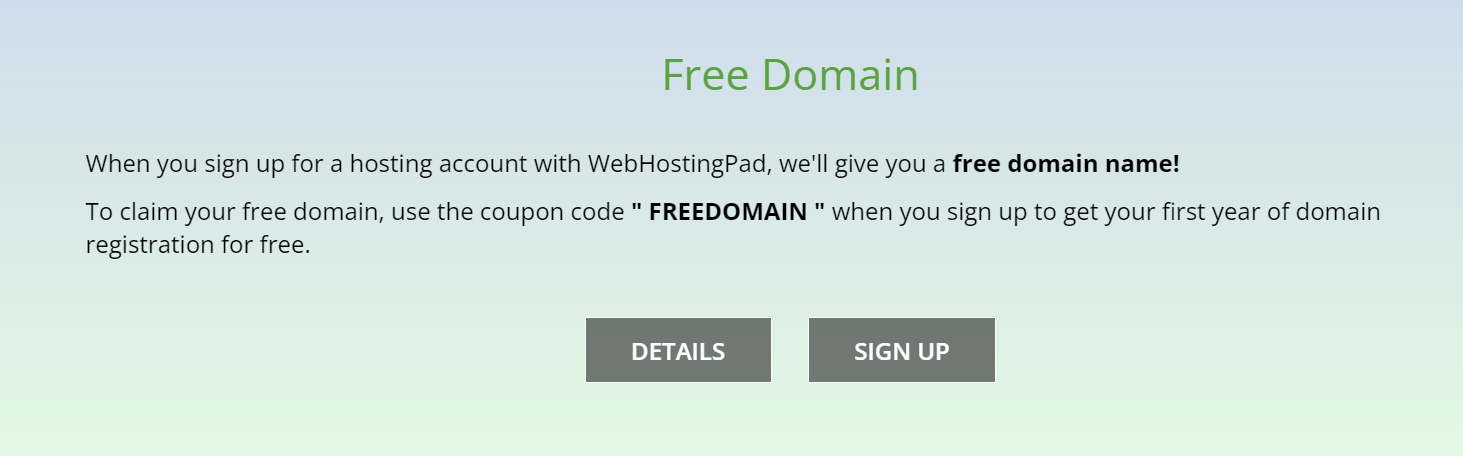 WebHostingPad domain