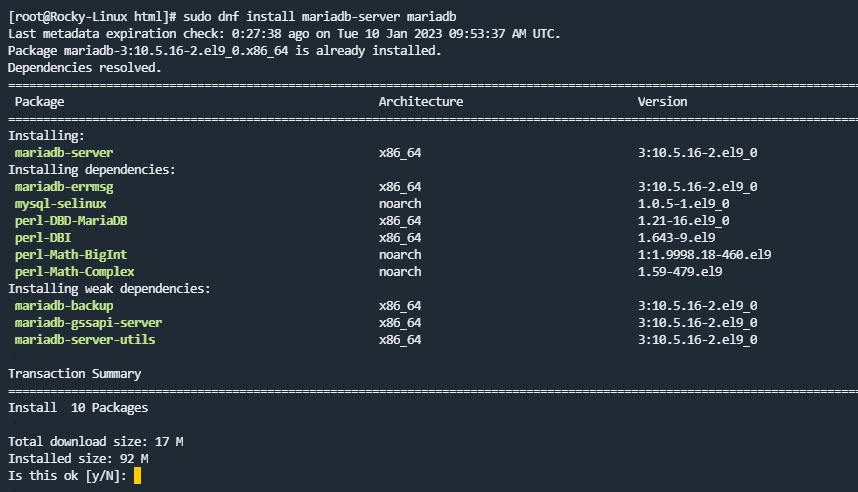 mariadb-server IP