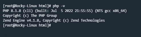 php -v