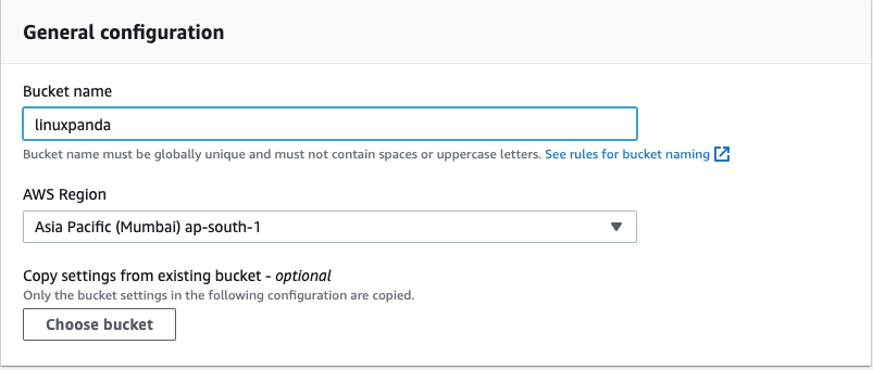 create a public AWS S3 bucket