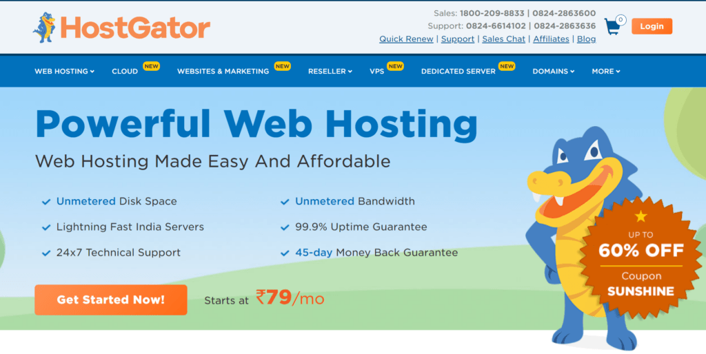 hostgator web hosting