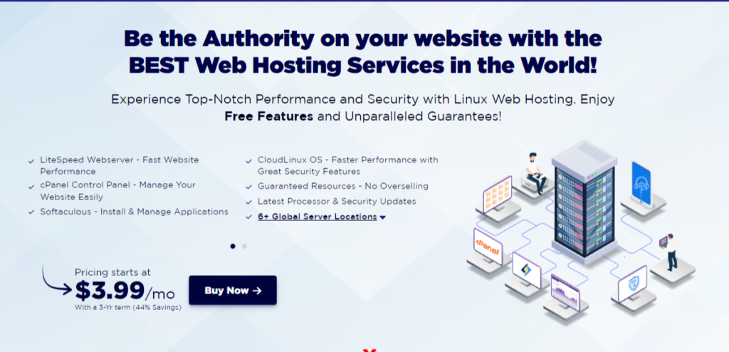 shared web hosting service from accuweb