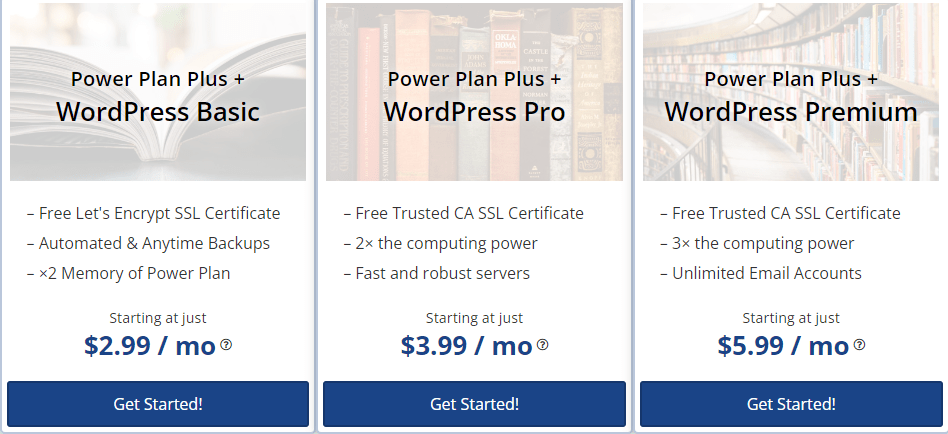 wordpress hosting pricing at webhostingpad