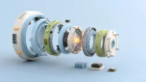 Exploded 3D kernel model representing Linux 7.2 release candidate testing