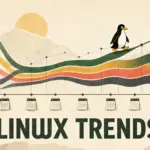 Editorial timeline illustrating long-term Linux desktop market share trends