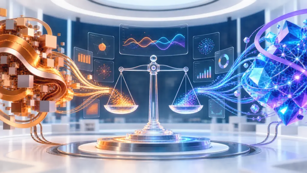 GPT-6 Astra and Claude Fable 5.1 represented on a balanced AI benchmark scale