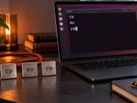 Ubuntu Linux terminal showing cp, mv and rm commands moving to Rust Coreutils