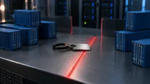 Security token crossing an access boundary between container registry zones